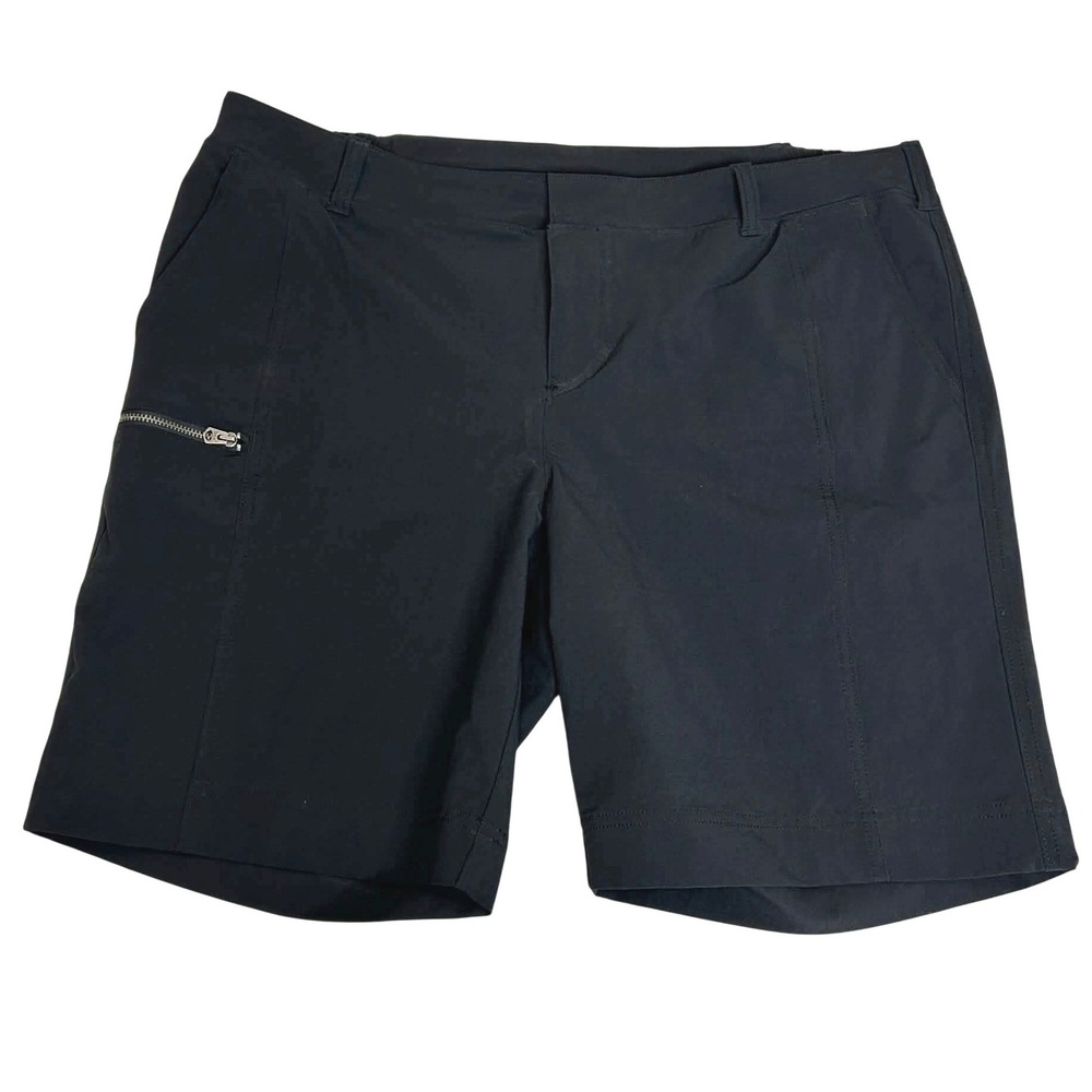 Athleta Trekkie North Shorts Black Hiking Outdoor Women 16